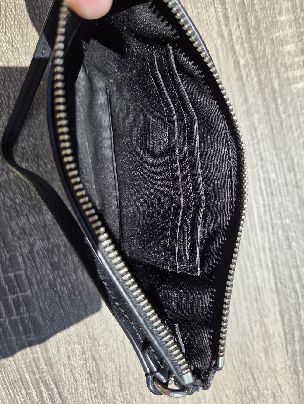 Coach Black Glitter Wristlet - Picture 4 of 6